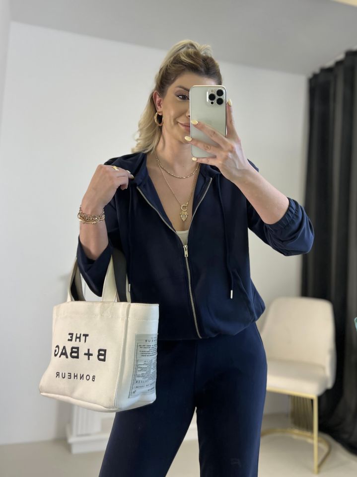 Lacivert Modal Kumaş Eşofman Takımı