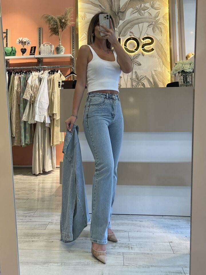 Taşlı İpekyol Jean