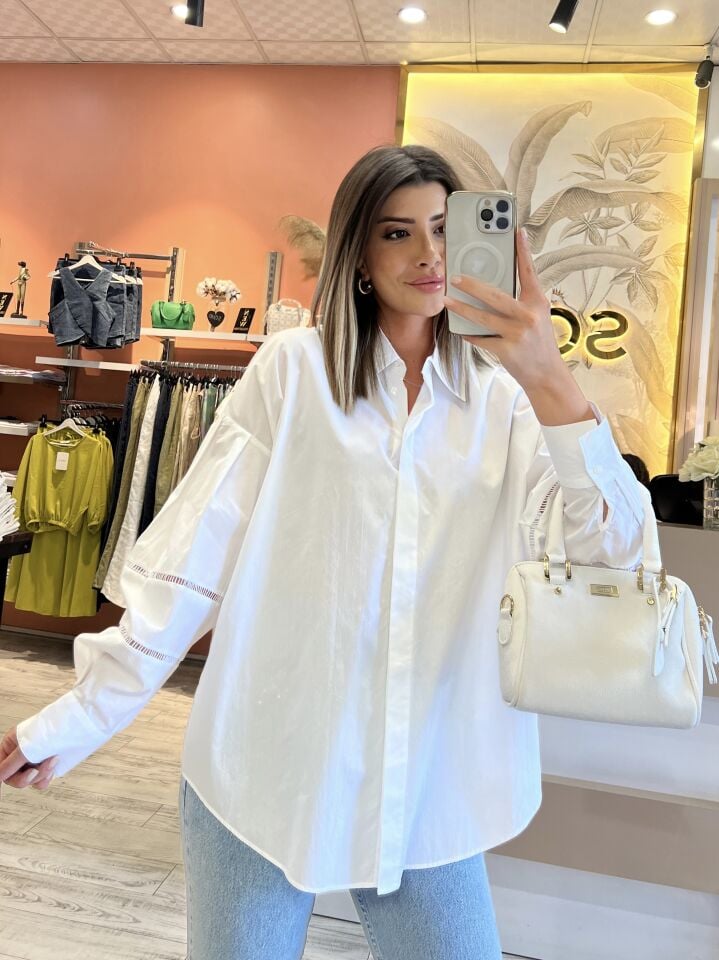 Zara Balon Kol Fistolu Gömlek