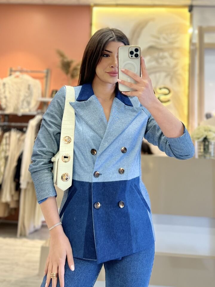 Tasarım Jean Blazer Ceket