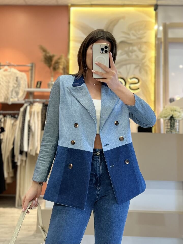 Tasarım Jean Blazer Ceket