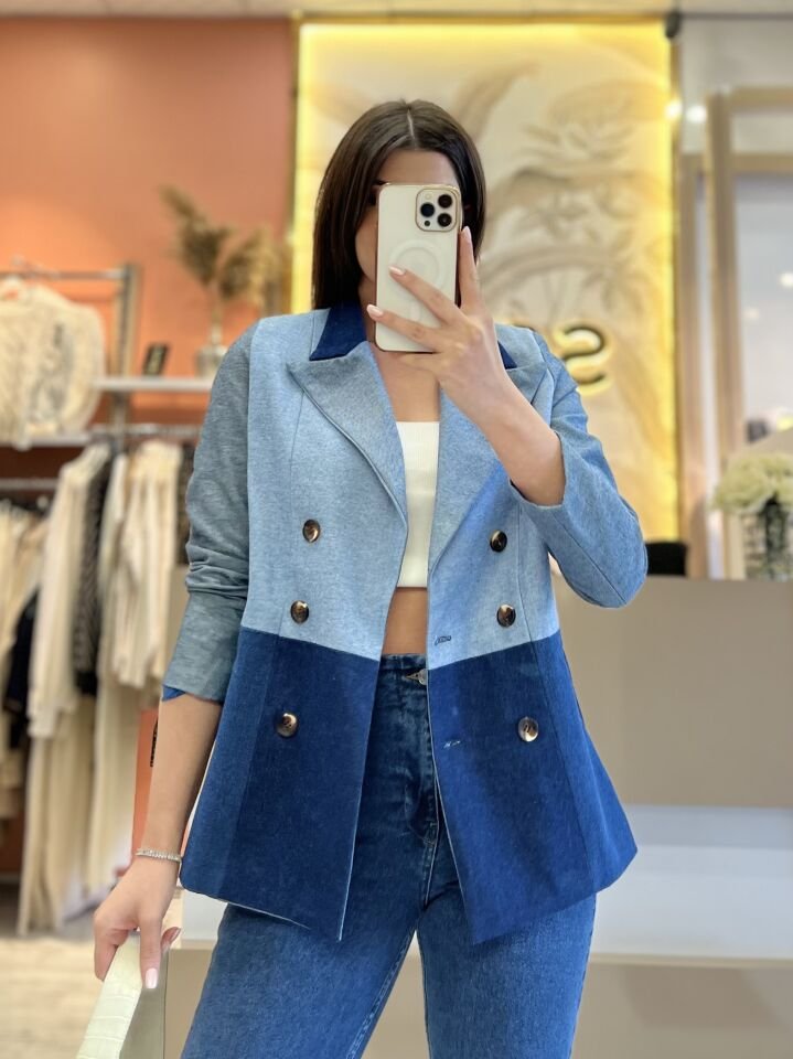 Tasarım Jean Blazer Ceket
