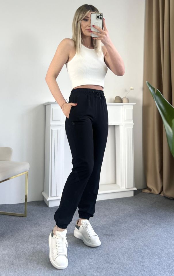 Beymen Siyah Beli Lastikli Pantolon
