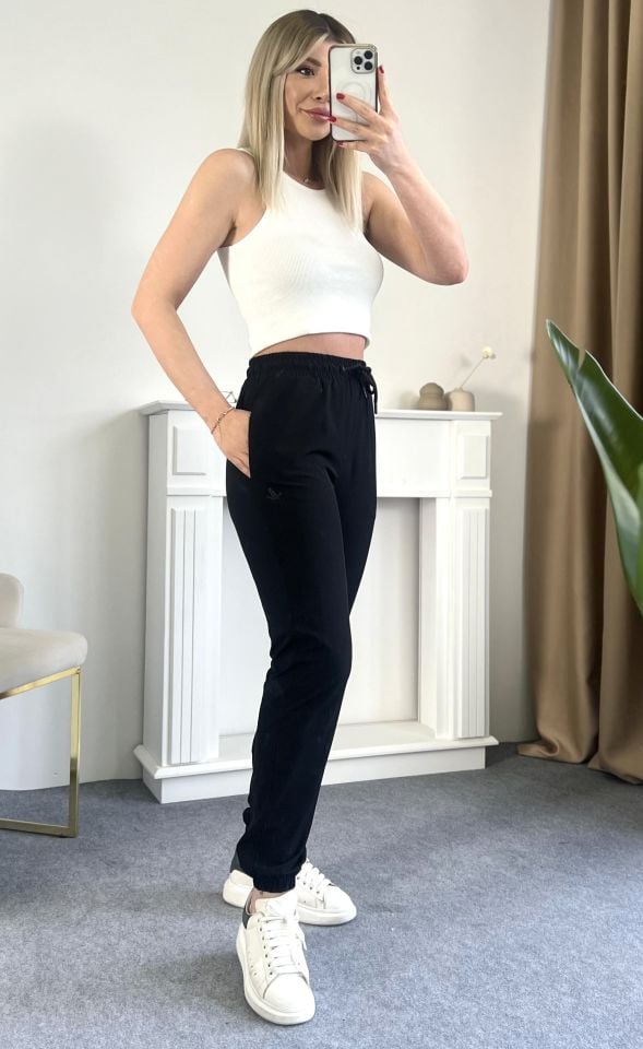 Beymen Siyah Beli Lastikli Pantolon