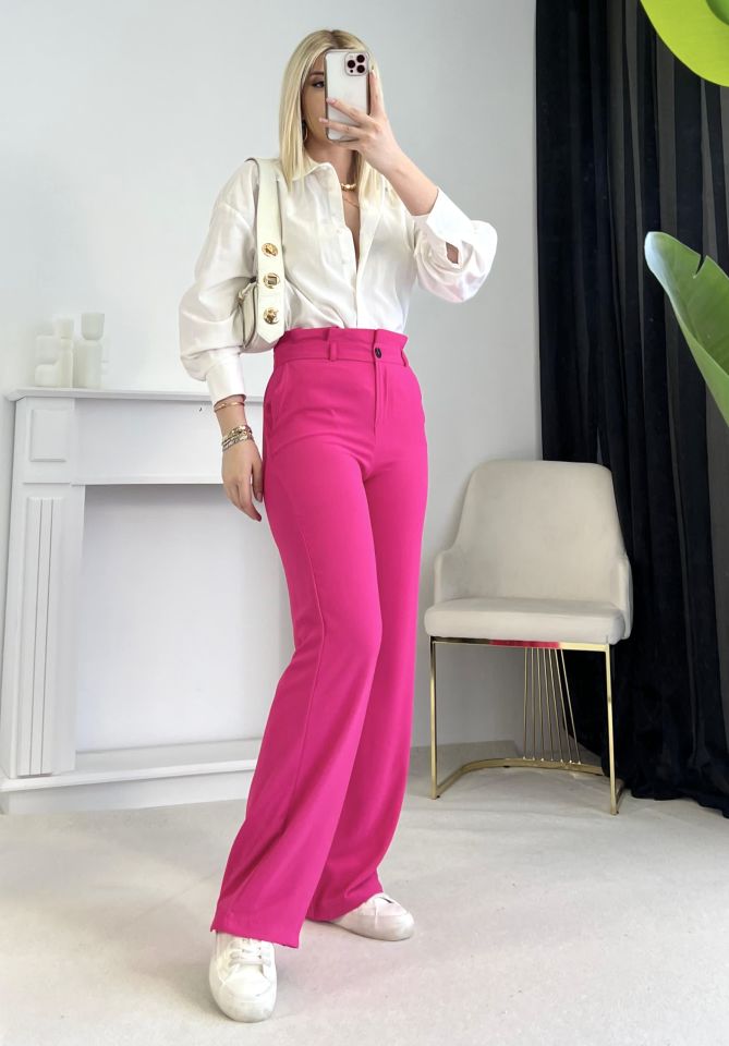 Fuşya Mng Model Palazzo Pantolon