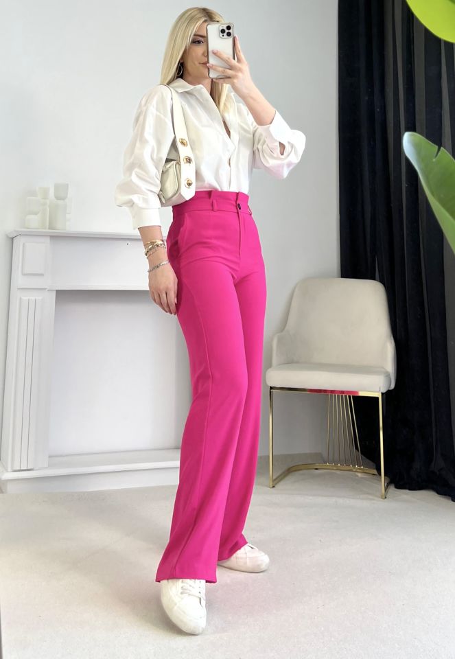Fuşya Mng Model Palazzo Pantolon