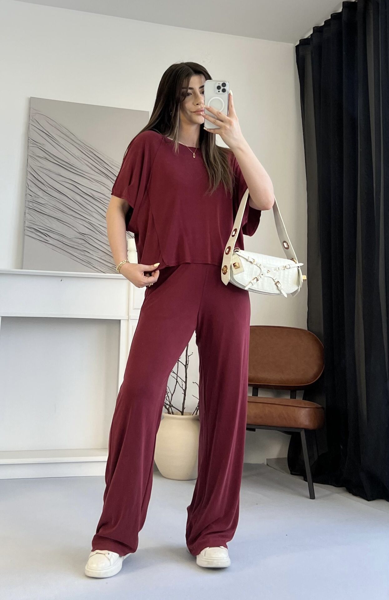 Orijinal Marka Modal Bordo Takım