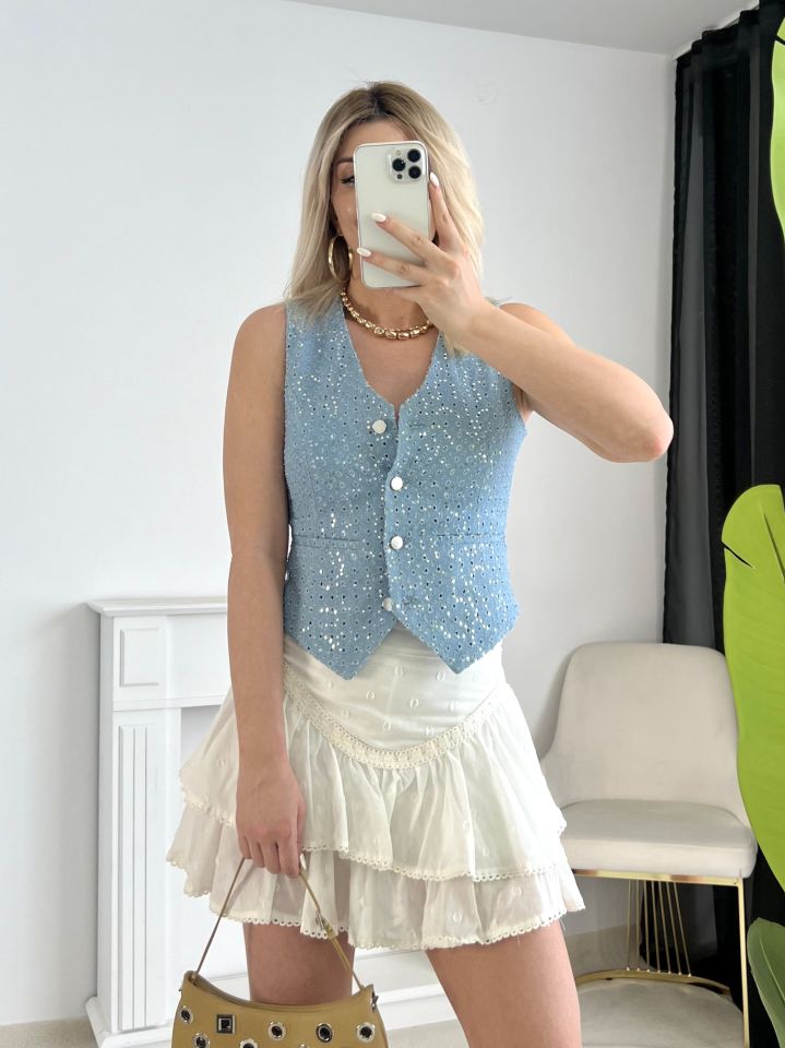 Payetli Jean Yelek