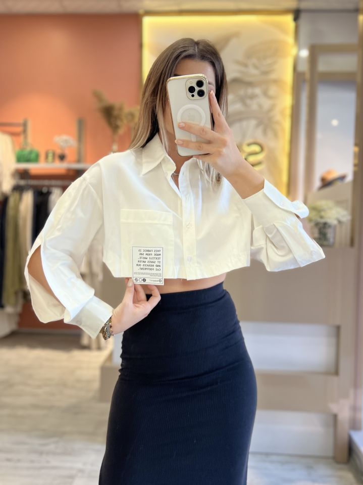 Tasarım Crop Gömlek