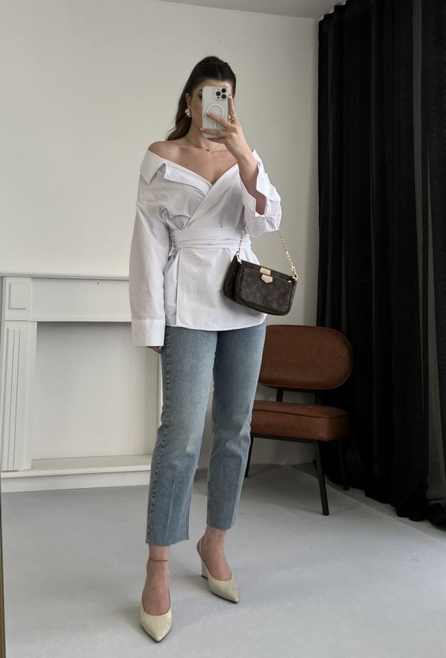 Açık Taşlanmış Boy Fit Jean