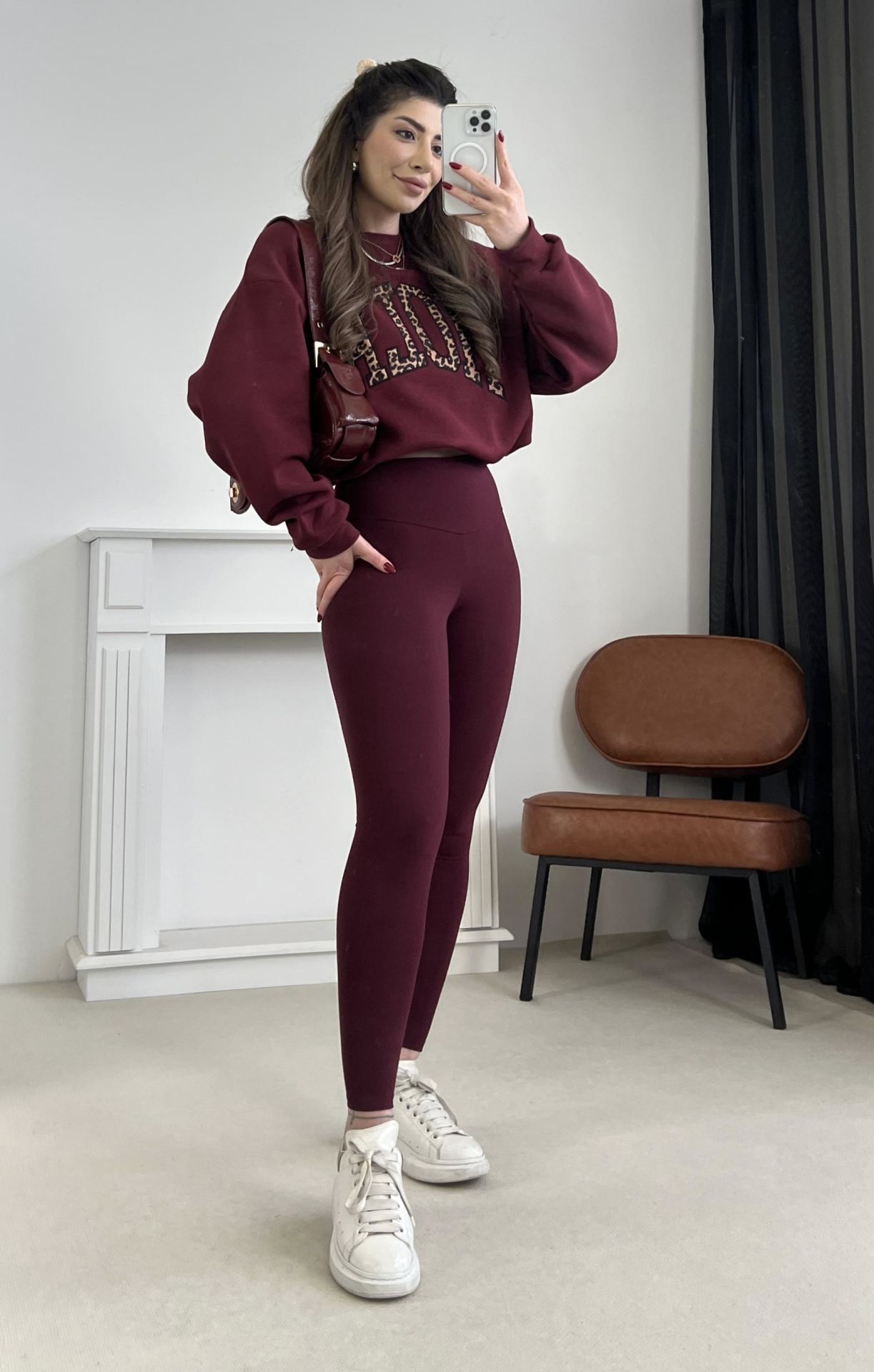 Oysho Bordo Tayt