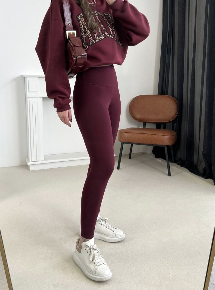 Oysho Bordo Tayt