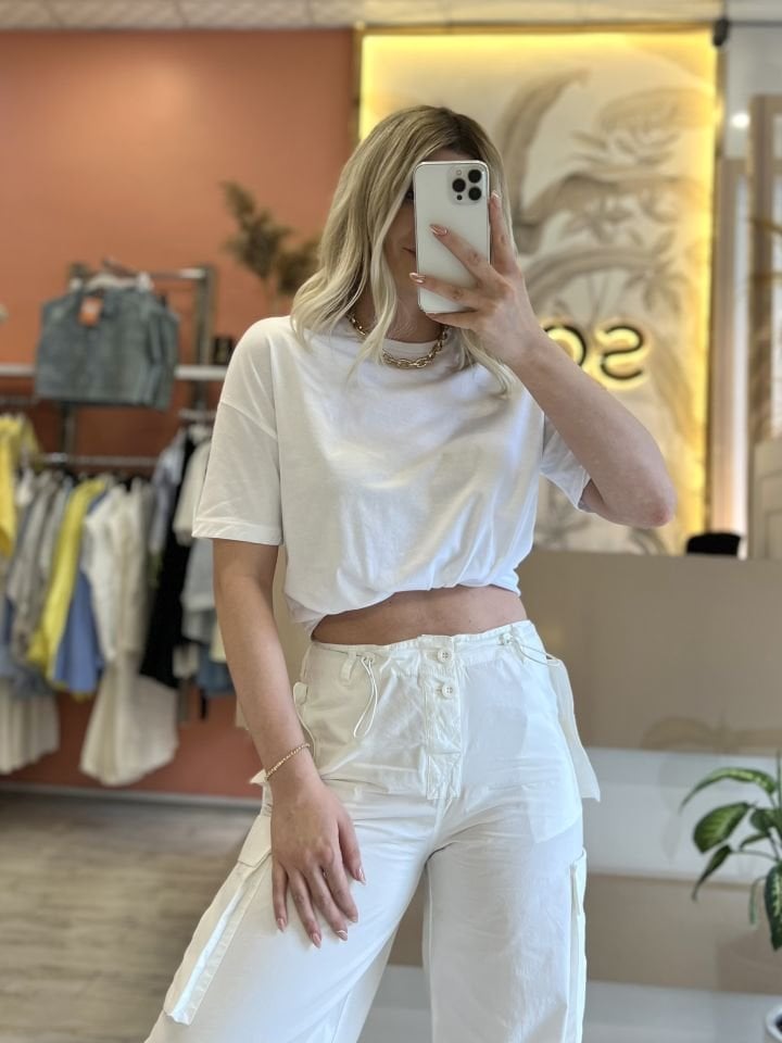 Beyaz Basic Tişört