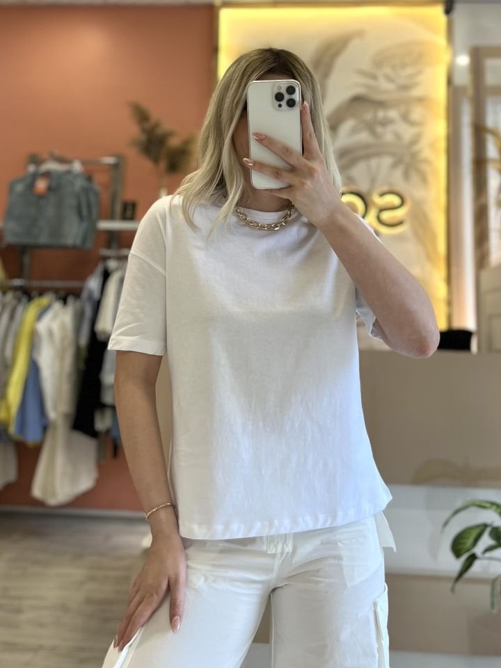 Beyaz Basic Tişört