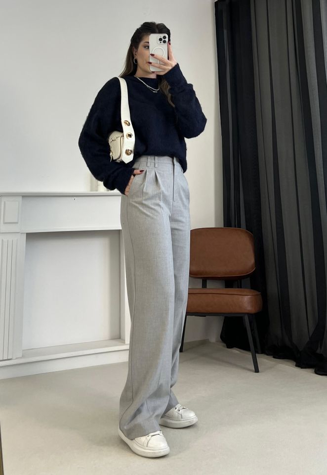 Gri Premium Kumaş Pantolon
