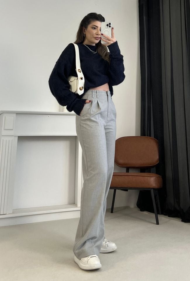 Gri Premium Kumaş Pantolon