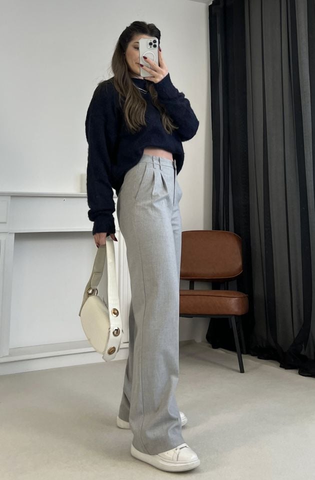 Gri Premium Kumaş Pantolon
