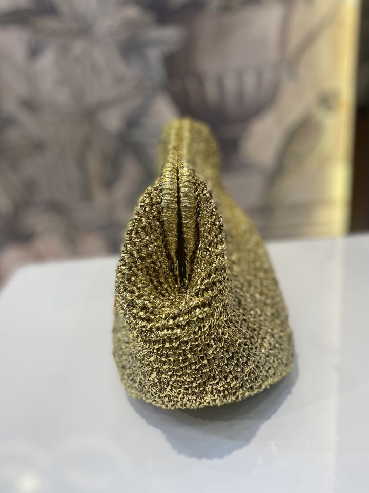El Yapımı Gold Çanta