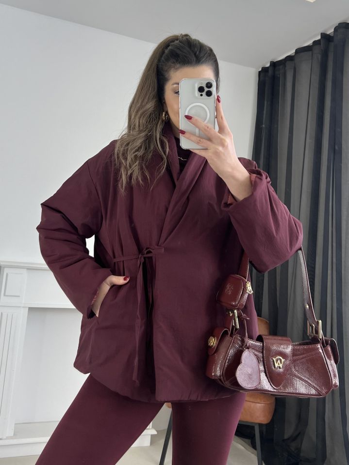 Bordo Marka Model Şişme Mont