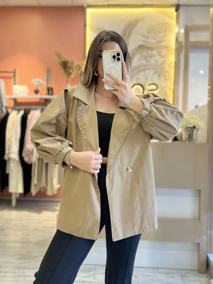 Kahve Oversize Trençkot