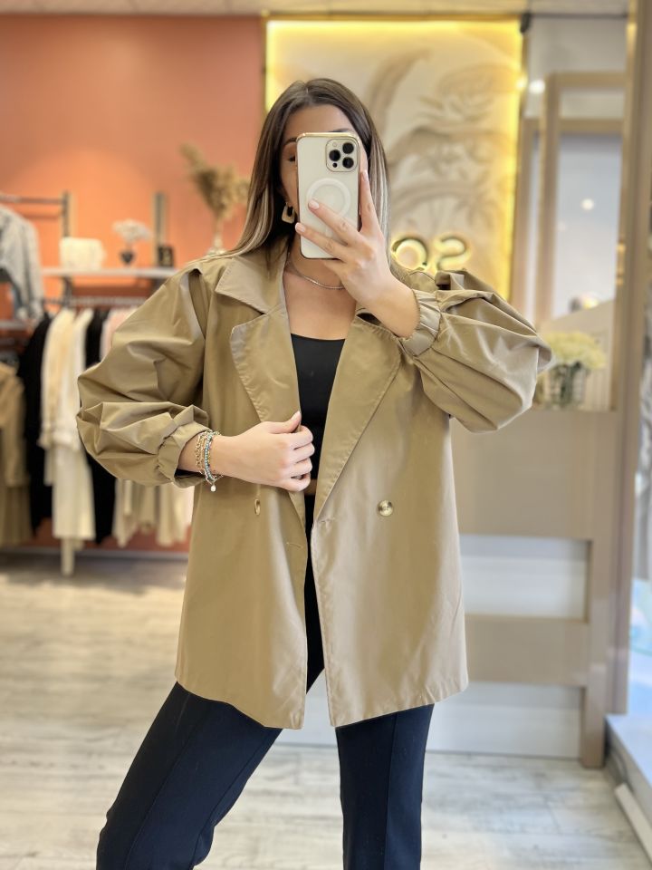 Kahve Oversize Trençkot