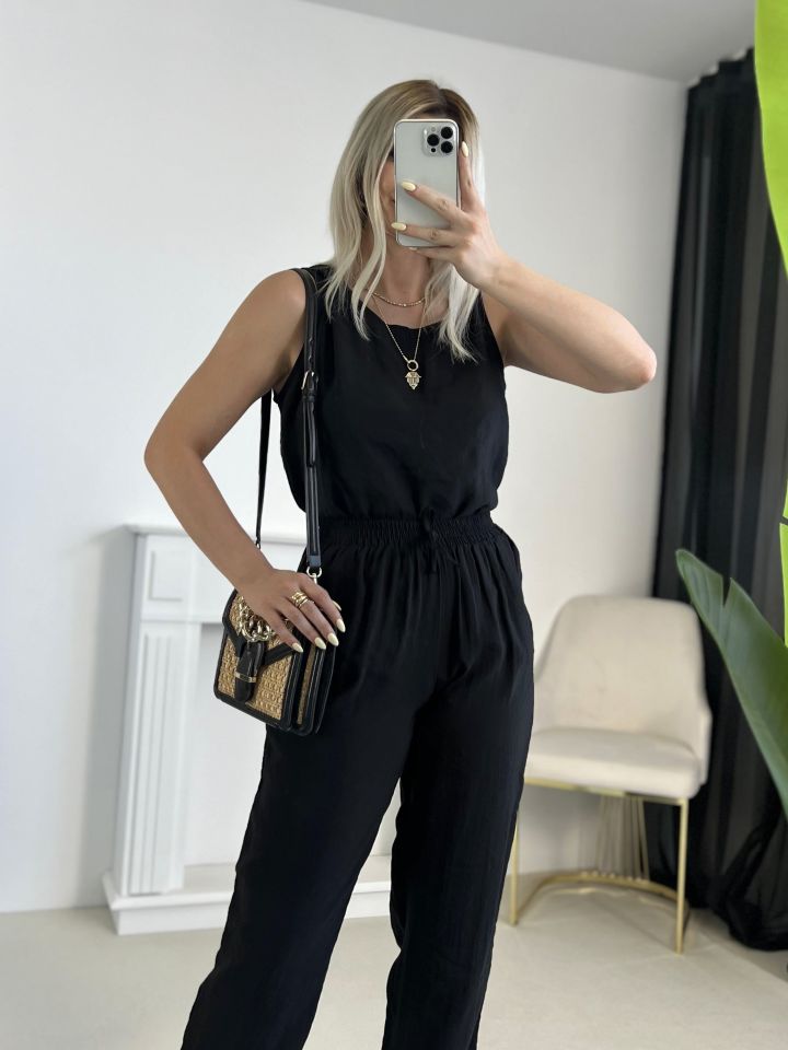 Siyah Bluz Pantolon Takım