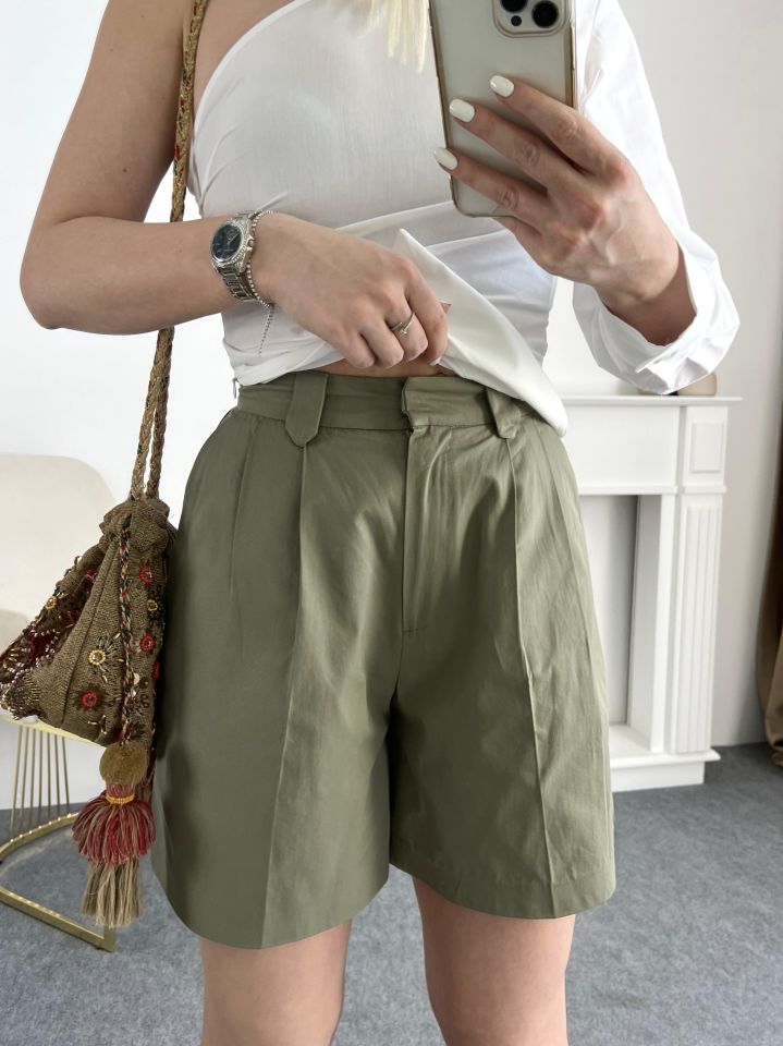 Haki Şehir Boy Basic Şort