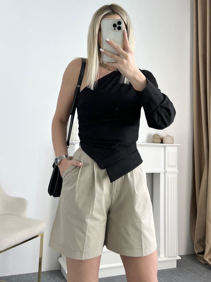 Çağla Yeşil Şehir Boy Basic Şort